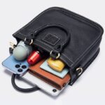 ショルダーバッグ レディースバッグ 本革斜めがけバッグ 22*8*20CM 通勤バッグ 小物収納 財布 本革ミニバッグ 肩掛け 黒色 SKU:IPC01072025003 - Image 8