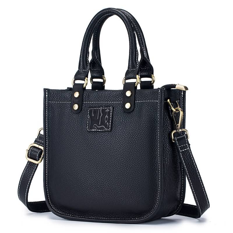 IPC01072025003-18.jpg ショルダーバッグ レディースバッグ 本革斜めがけバッグ 22*8*20CM 通勤バッグ 小物収納 財布 本革ミニバッグ 肩掛け 黒色 SKU:IPC01072025003 - Image 1