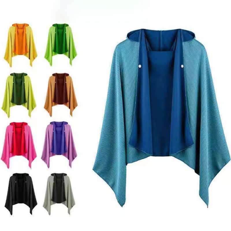 IPC01072025012-16.jpg 冷感ポンチョ 冷感 速乾 冷感タオル スポーツタオル 熱中症対策 冷却100% 冷感ストール 80*160CM クールパーカー 抗菌防臭 紫外線遮断 SKU:IPC01072025012 - Image 1