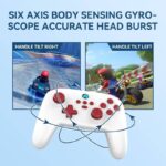 ワイヤレス Switch用 コントローラーPS4  無線コントローラー 連射/振動レベル調整/ジャイロセンサー/bluetooth接続  Switch/Switch lite対応 switch proコントローラー 全4色 SKU:IPC01092025019 - 画像 (13)