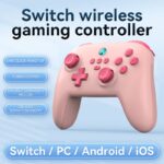 ワイヤレス Switch用 コントローラーPS4  無線コントローラー 連射/振動レベル調整/ジャイロセンサー/bluetooth接続  Switch/Switch lite対応 switch proコントローラー 全4色 SKU:IPC01092025019 - 画像 (8)