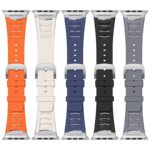 Apple Watch 高品質 FKM ラバー フッ素ゴム ラバー ベルト 耐熱性 耐油性 強力通気性アップルウォッチ バンド ベルト Apple Watch 交換ベルト42mm 44mm 45mm 46mm 49mm  全5色 SKU:IPC01122025008