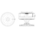 Magsafe対応 真空吸盤式 車載ホルダー X11 15Wワイヤレス充電器 360度回転 吸着式スマホホルダー 超強吸着力 マグネット式車載ホルダー ダッシュボードホルダー 全機種対応 全2色 SKU:IPC01132025002 - Image 6