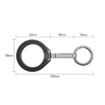 両面マグネット式 アルミ合金製  スマホ スタンド  Magsafe対応アクセサリー 折り畳式 マグネット式 スマートフォン リングホルダー 黒色 SKU:IPC01242024002LT - Image 13