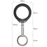 両面マグネット式 アルミ合金製  スマホ スタンド  Magsafe対応アクセサリー 折り畳式 マグネット式 スマートフォン リングホルダー 黒色 SKU:IPC01242024002LT - Image 12