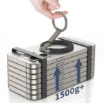 両面マグネット式 アルミ合金製  スマホ スタンド  Magsafe対応アクセサリー 折り畳式 マグネット式 スマートフォン リングホルダー 黒色 SKU:IPC01242024002LT - Image 11