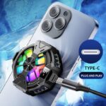 磁気式 スマホ散熱器 P66 スマホ冷却ファン タブレット 冷却ファン iPhone/iPad 冷却  半導体 Magsafe スマホ散熱器 携帯クーラー SKU:IPC0132024014 - Image 6