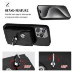 iPhone15 背面型ケース 15Pro PUレザー ケース iPhone15Pro max PU合成革 レザー ケース スマホケース 全6色 SKU:IPC0132024026 - Image 10