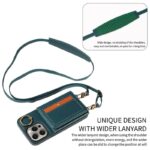 iPhone15 背面型ケース ショルダーストラップ付きケース15Pro PUレザー ケース iPhone15Pro max PU合成革 レザー ケース スマホケース 全3色 SKU:IPC0132024029 - Image 12