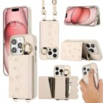 iPhone15 背面型ケース ショルダーストラップ付きケース15Pro PUレザー ケース iPhone15Pro max PU合成革 レザー ケース スマホケース 全3色 SKU:IPC0132024032 - Image 9