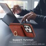 iPhone15 2in1背面型ケース マグネット式 iPhone15pro PUレザー ケース  iPhone15Pro max PU合成革 レザー ケース スマホケース 全4色 SKU:IPC0132024033 - Image 7