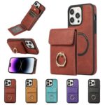 iPhone15 2in1背面型ケース マグネット式 iPhone15pro PUレザー ケース  iPhone15Pro max PU合成革 レザー ケース スマホケース 全4色 SKU:IPC0132024033 - Image 4