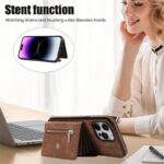 iPhone15  背面型ケース ショルダーストラップ付きケース15Pro PUレザー ケース  iPhone15Pro max PU合成革 レザー ケース スマホケース 全6色 SKU:IPC0132024034 - Image 14