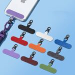 布製 スマホストラップ用 背面 シールパッド 0.6mm ネックストラップ ストラップホルダー対応シールパッド 360度回転可能 多機種対応  全9色 SKU:IPC02102025007LS - 画像 (3)