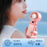 199段高速大風量 携帯扇風機 3600mAh内臓バッテリー ミニ扇風機 ハンディファン 携帯扇風機 風量調節 熱中症対策 全3色 SKU:IPC02102025008LS - 画像 (5)