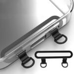 ステンレス製 スマホストラップ用 背面 シールパッド  ネックストラップ ストラップホルダー アクセサリー  全4色 SKU:IPC02102025010LS - 画像 (4)