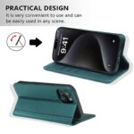 iPhone 17 手帳型ケース ストラップ付 iPhone 16e 手帳型ケース iPhone16Pro PUレザー ケース  iPhone16Pro max PU合成革 レザー ケース スマホケース  全7色 SKU:IPC02102025027LS - Image 3