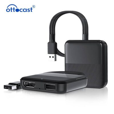 【技適取得済】ottocast 2 in 1 ワイヤレス CarPlay&Android Auto アダプター 2IN1 Car TV Mate carplay付き 有線CarPlay搭載車専用 カーテレビメイト HDMIマルチメディアアダプター 全2種類 SKU:IPC02102025032LS