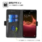 Aquos Wish4/SH-52E 手帳型ケース Aquos 多機種対応 PUレザーケース Aquos Sense9 手帳型ケース スタンド機能付き スマホケース 全6色 SKU:IPC02122025013 - Image 15
