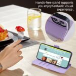 Aquos Wish4/SH-52E 手帳型ケース   ショルダーストラップ付き無し Aquos 多機種対応 PUレザーケース Aquos Sense9 手帳型ケース  スタンド機能付き スマホケース 全6色 SKU:IPC02122025014 - 画像 (13)