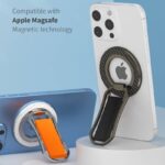 MagSafe対応 スマホリング 360度回転 マグネット式 マグセーフ iPhoneリングホルダー バンカーリング 角度調整 スタンド 全3色 SKU:IPC02122025023 - Image 4