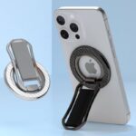 MagSafe対応 スマホリング 360度回転 マグネット式 マグセーフ iPhoneリングホルダー バンカーリング 角度調整 スタンド 全3色 SKU:IPC02122025023 - Image 3