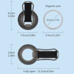 MagSafe対応 スマホリング 360度回転 マグネット式 マグセーフ iPhoneリングホルダー バンカーリング 角度調整 スタンド 全3色 SKU:IPC02122025023 - Image 16