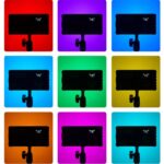 LEDビデオライト 撮影用ライト  RGB撮影ライト  2800K-6800K色温  明るさ調節可能 USB充電式 写真撮影 自撮りライト  SKU:IPC02122025032 - 画像 (6)