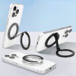 両面強磁力 MagSafe対応 スマホリング 360度回転 マグネット式 マグセーフ iPhoneリングホルダー バンカーリング 角度調整 スタンド  全3色 SKU:IPC02122025033 - 画像 (5)