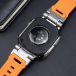 Apple Watch S10 46mm アップルウォッチ チタン合金カバー + TPU 一体型バンド  Apple Watch 49mm ケース 耐衝撃 AppleWatch  TPUケース 着装まま充電可能  全12色 SKU:IPC02122025045 - 画像 (3)