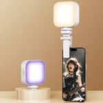 クリップ式 補光ライト コンパクト収納可能  自撮り用ライト スマホ撮影補助 LEDライト 撮影用 照明 SKU:IPC02172025006LS