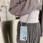 iPhone16 布製 背面型ケース iPhone 16e 背面型ケース ショルダーケース iPhone15Plus スマホケース 全2色 SKU:IPC02172025008LS - Image 4