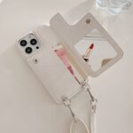 iPhone16 布製 背面型ケース iPhone 16e 背面型ケース ショルダーケース iPhone15Plus スマホケース 全2色 SKU:IPC02172025008LS - Image 2