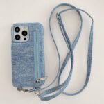 iPhone16 布製 背面型ケース iPhone 16e 背面型ケース ショルダーケース iPhone15Plus スマホケース 全2色 SKU:IPC02172025008LS - Image 3