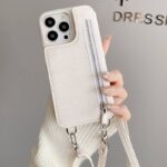 iPhone16 布製 背面型ケース iPhone 16e 背面型ケース ショルダーケース iPhone15Plus スマホケース 全2色 SKU:IPC02172025008LS - Image 11