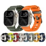 42/44/45/46/49mm シリコン製 ベルト アップルウォッチ バンド ベルト 金具2色 Apple Watch 交換ベルト 全13色 SKU:IPC02172025027LS - Image 2