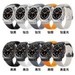 Galaxy Watch 7 Ultra  47mm シリコン バンド腕時計 交換バンドGalaxy Watch 7 Ultra スマートウォッチ 交換ベルト 金具銀色・黒色   全5色 SKU:IPC02222025019LS - 画像 (10)