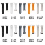 Galaxy Watch 7 Ultra  47mm シリコン バンド腕時計 交換バンドGalaxy Watch 7 Ultra スマートウォッチ 交換ベルト 金具銀色・黒色   全5色 SKU:IPC02222025019LS - 画像 (8)