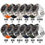 Galaxy Watch 7 Ultra シリコン バンド腕時計 交換バンド Galaxy Watch 7 Ultra スマートウォッチ 交換ベルト 金具銀色・黒色   全6色 SKU:IPC02222025020LS - 画像 (2)