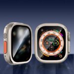 AppleWatch S10 49mm  サイドまで保護可能 アルミフレーム AppleWatch  49mm強化ガラス 覗き見防止 ガラス フィルム 全面保護 液晶保護ガラスフィルム  全5色 SKU:IPC02222025023LS