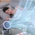 壁掛け扇風機 100段高速大風 調整 卓上扇風機 アウトドア ファン ミニ扇風機 雰囲気ライト 熱中症対策 全3色 SKU:IPC02222025033LS - Image 9