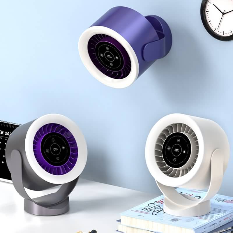 IPC02222025033LS-16.jpg 壁掛け扇風機 100段高速大風 調整 卓上扇風機 アウトドア ファン ミニ扇風機 雰囲気ライト 熱中症対策 全3色 SKU:IPC02222025033LS - Image 1