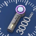 100段高速大風量 携帯扇風機 3000mAh内臓バッテリー FS27 ミニ扇風機 ハンディファン 携帯扇風機 風量調節 熱中症対策 全3色 SKU:IPC02222025034LS - Image 3