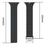 42/44/45/46/49mm Apple Watch  シリコン製 ベルト マグネット式 アップルウォッチ バンド ベルト Apple Watch 交換ベルト 全5色 SKU:IPC02222025045LS - Image 15