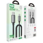 Type-c to Type-c 充電ケーブル  PD60W 急速充電 ケーブル 2.0m ナイロン素材 USB Type-Cケーブル 高耐久 断線防止 充電ケーブル  SKU:IPC02262025002 - 画像 (3)