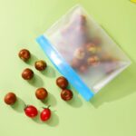 食品収納袋 PEVA素材 食品保存バッグ 食品グレード  S/M/L Size 密封 再利用可能 鮮度長持ち 密閉袋 防菌防湿 キッチン用品 全2色  SKU:IPC02262025007 - 画像 (7)