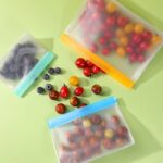 食品収納袋 PEVA素材 食品保存バッグ 食品グレード  S/M/L Size 密封 再利用可能 鮮度長持ち 密閉袋 防菌防湿 キッチン用品 全2色  SKU:IPC02262025007 - 画像 (13)