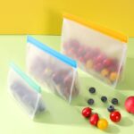 食品収納袋 PEVA素材 食品保存バッグ 食品グレード  S/M/L Size 密封 再利用可能 鮮度長持ち 密閉袋 防菌防湿 キッチン用品 全2色  SKU:IPC02262025007 - 画像 (12)