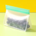 食品収納袋 PEVA素材 食品保存バッグ 食品グレード  S/M/L Size 密封 再利用可能 鮮度長持ち 密閉袋 防菌防湿 キッチン用品 全2色  SKU:IPC02262025007 - 画像 (11)