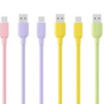 iPhone Lighting・type-c USB ケーブル PD100W Type-C充電ケーブル 1.2m シリコン素材 高耐久 断線防止 充電ケーブル Lighting ケーブル 全5色  SKU:IPC02262025011 - 画像 (13)